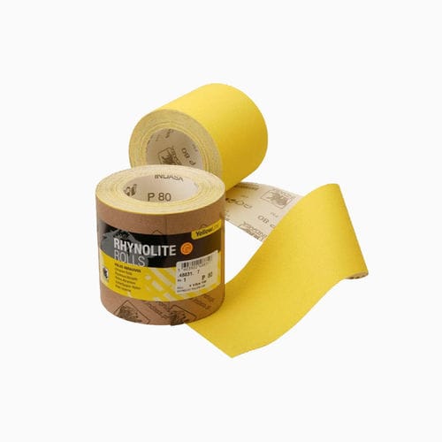 Abrasiva de óxido de aluminio - RHYNOLITE YELLOW LINE - INDASA - de papel / resina / ancha