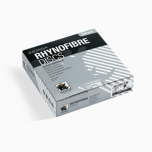 Disco abrasivo de resina - RHYNOFIBRE C SILVER - INDASA - para rectificado / para piedra