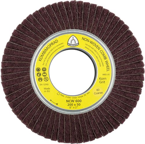 Cepillo circular - NCW 600  - KLINGSPOR - de acabado / limpieza de soldadura / de limpieza