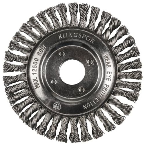 Cepillo de disco - BRP 600 Z - KLINGSPOR - de limpieza / de acero inoxidable