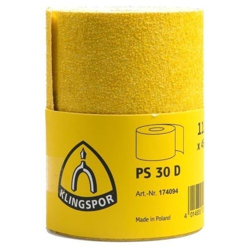 Rodillo abrasivo de óxido de aluminio - PS 30 D  - KLINGSPOR - de papel / resina / para madera