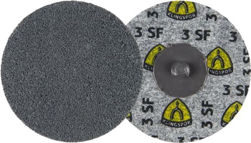 Disco abrasivo de óxido de aluminio - QRC 500  - KLINGSPOR - para rectificado / para acero inoxidable / de montaje rápido