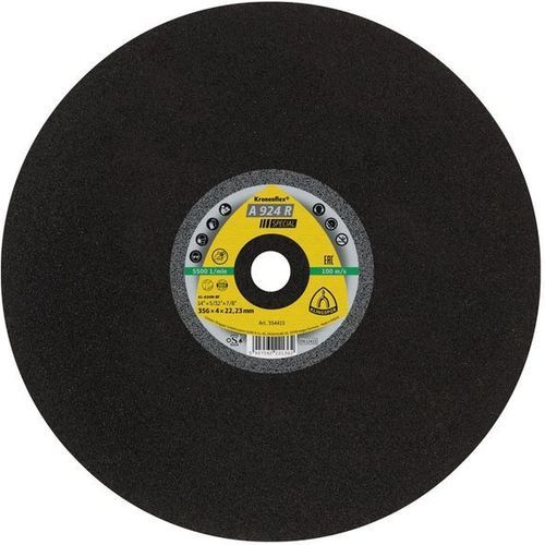 Disco tronzador para acero - A924R - KLINGSPOR - para acero inoxidable