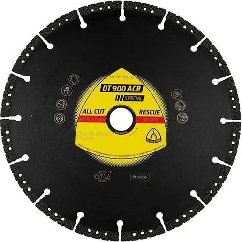 Disco tronzador para piedra - DT 900 ACR Special - KLINGSPOR - para hormigón / para granito / para mármol