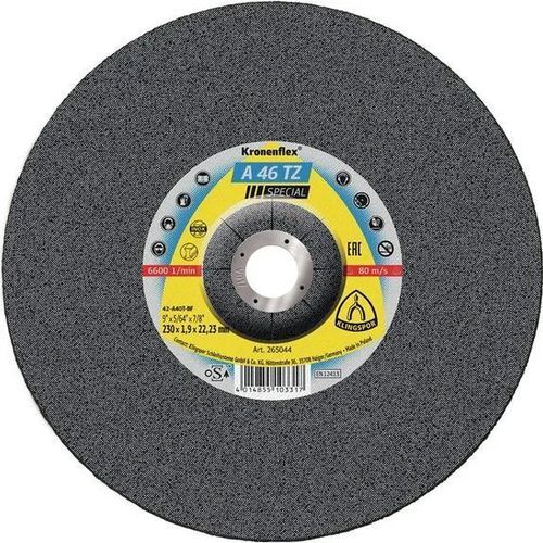 Disco tronzador para acero - A 46 TZ Special - KLINGSPOR - para acero inoxidable