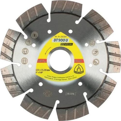 Disco tronzador para piedra - DT 900 U Special - KLINGSPOR - para hormigón / para cerámica / para baldosas