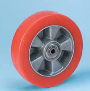 Rueda con aro - TE series - WICKE - barnizada con poliuretano / de aluminio / para cargas pesadas