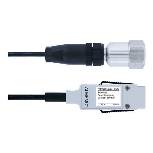 Sensor de vibración para vigilancia de máquinaria - FSA 084-xx - Ahlborn Mess- und Regelungstechnik GmbH - piezoeléctrico / 2 hilos / para máquina rotativa