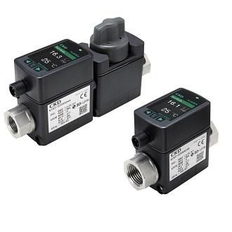 Sensor de caudal de vórtex - WFK2 series - CKD - volumétrico / para líquido / con salida analógica