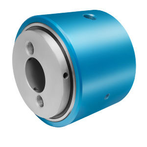 Racor giratorio para gas - QB-1060402 - DSTI - Dynamic Sealing Technologies - de 2 pasos / para mesa rotativa / de aluminio