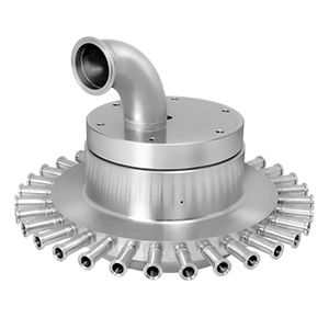 Racor giratorio para agua - QB-1021001 - DSTI - Dynamic Sealing Technologies - para productos agroalimentarios / alimentos / de llenado