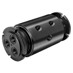 Racor giratorio para gas - NB-1250503 - DSTI - Dynamic Sealing Technologies - de 3 pasos / para máquina herramienta / de acero al carbono