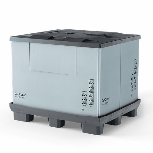 Caja-palé plegable - CabCube 1.0 (9F)  - Cabka - de plástico / para almacenamiento / de transporte