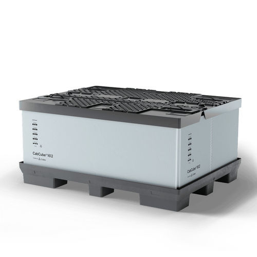 Caja-palé plegable - CabCube 1612 (9F) - Cabka - de plástico / de transporte / para almacenamiento