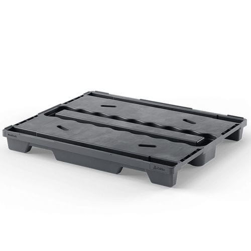 Palé de plástico reciclado - NestRack US (CD-4R) - Cabka - ISO / de transporte / de almacenamiento