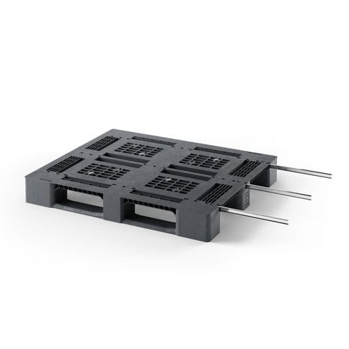 Palé de plástico reciclado - Eco i5.2 (OD-3R-3M) - Cabka - de metal / ISO / para cargas medias