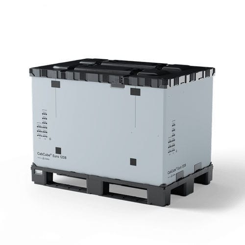 Caja-palé de plástico - CabCube Euro 1208M (3R) - Cabka - de acero / de manipulación / de seguridad