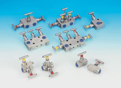 Manifold de 5 vías - BULK - de acero inoxidable / para instrumentos de medida