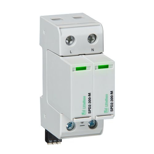 Protector de sobretensión de tipo 2 - SPD2 2P+0 series - Littelfuse - de tipo 1 / clase II / 2 polos