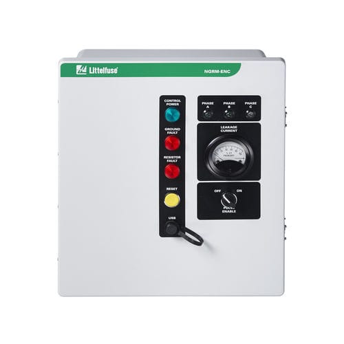 Aparato de vigilancia de resistencia de puesta a tierra - NGRM-ENC series - Littelfuse - de transformadores
