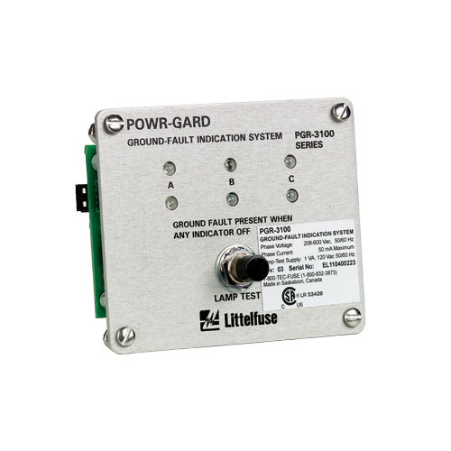 Indicador de defectos de masa - PGR-3100 - Littelfuse - de tensión / LED / para montaje sobre panel