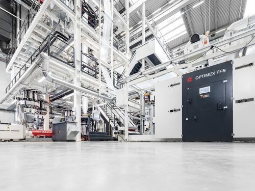 Línea de extrusión multicapas - OPTIMEX FFS - W&H Group - con unidad de impresión en línea / de alto rendimiento / de película soplada