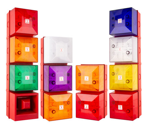 Columna de señalización LED - FD40/SD40 - Moflash Signalling - de flash intermitente / permanente / intermitente