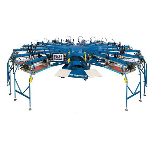 Máquina de serigrafia automática - CHALLENGER® III series - M&R - de color / para textiles / de alta velocidad
