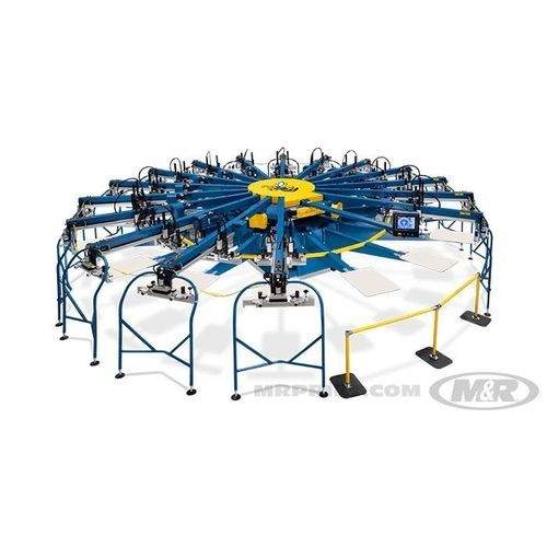 Máquina de serigrafia automática - YELLOWJACKET™  - M&R - de 10 colores / neumática / manual