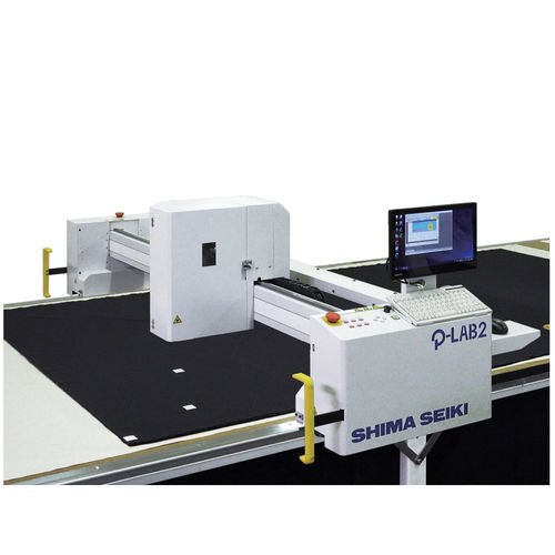 Máquina de etiquetado controlada por PLC - P-LAB2 - SHIMA SEIKI - para máquina de corte textil / para la industria textil
