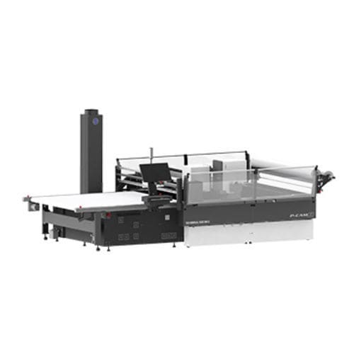 Máquina de corte para materiales multicapa - P-CAM R - SHIMA SEIKI - de cuchilla / para fibra de carbono / de chapa