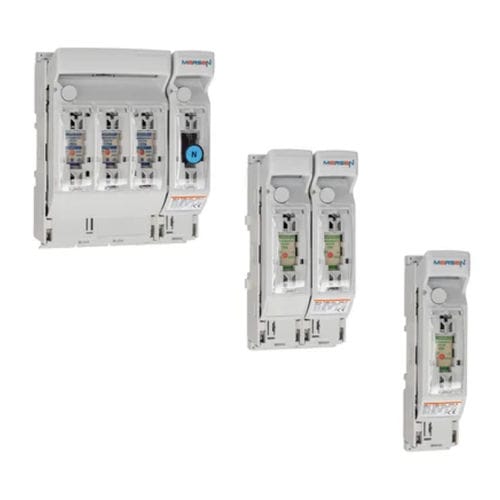 Interruptor seccionador de fusible - MULTIBLOC® 00.ST8 series - Mersen - Electrical Power - de baja tensión / unipolar / 4 polos