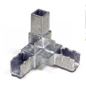 Conexión de tubo de esquina - A230-18 - AROSIO F.LLI SRL - cuadrado / de aluminio / con base