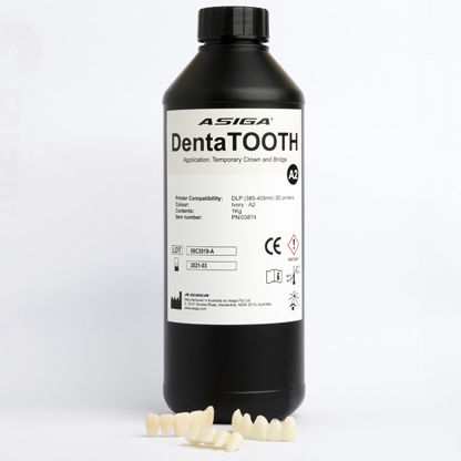 Resina para impresora 3D de polímero - DentaTOOTH - ASIGA - blanca / para odontología