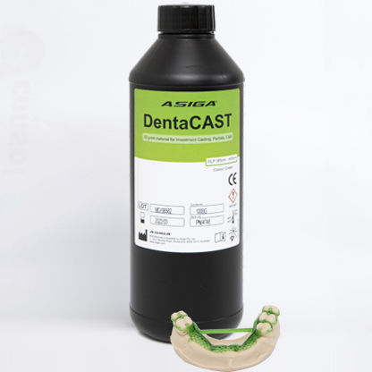 Resina para impresora 3D de polímero - DentaCAST - ASIGA - verde / para odontología