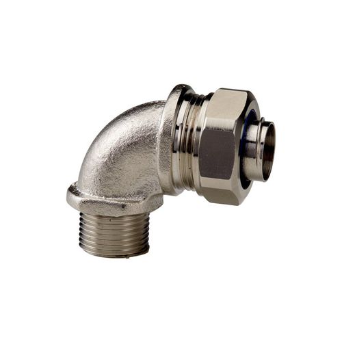 Racor hidráulico - SILVYN® LCW-M series - U.I. Lapp GmbH - de rosca / codo de 90º / de latón niquelado