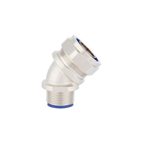 Racor hidráulico - SILVYN® LTP 45° M series - U.I. Lapp GmbH - de rosca / codo a 45º / de latón niquelado