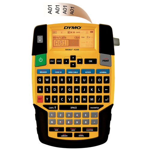 Impresora de etiquetas de transferencia térmica - DYMO® Industry Rhino Pro 4200 - U.I. Lapp GmbH