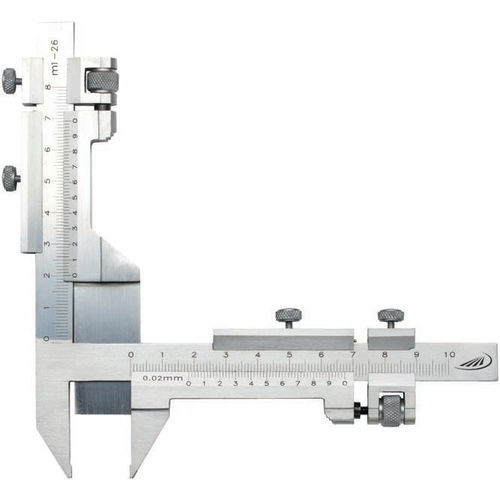 Pie de rey para la medición de ruedas dentadas - 0268 - HELIOS-PREISSER - de acero inoxidable / con ajuste de precisión