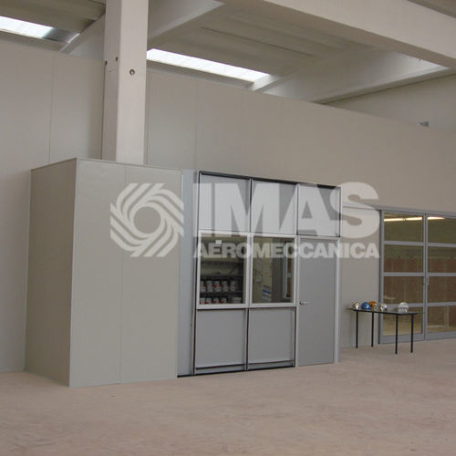 Cabina de pintura cerrada - IMAS AEROMECCANICA SRL - para piezas de recambio / para equipo pesado / con filtro