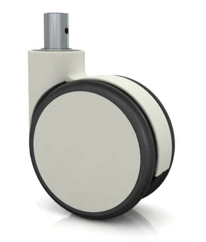 Ruedecilla giratoria - S-M5-PD, S-M6-PD series - Darcor - con vástago / de acero / de caucho