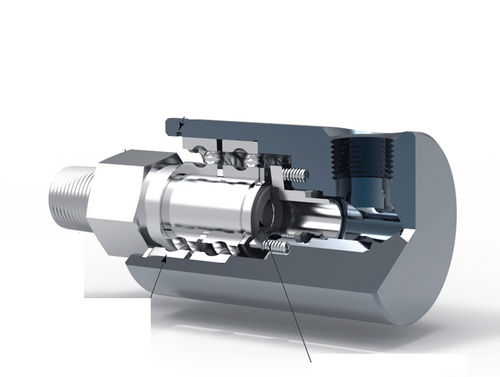 Racor giratorio para aire - RU008 - Rotary Systems, Inc. - para vacío / hidráulico / de media presión