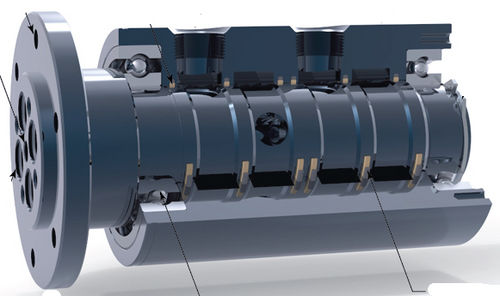 Racor giratorio para aire - RU017 - Rotary Systems, Inc. - para vacío / de 4 pasos / hidráulico