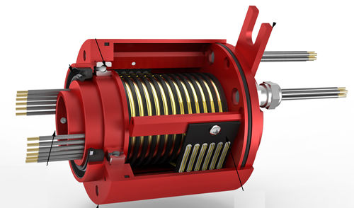Anillo colector de oro - SR018 - Rotary Systems, Inc. - de aluminio anodizado / IP65