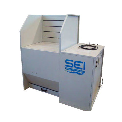 Mesa aspirante autolimpiante - BA Series - SEI FILTRATION SRL - para operaciones de soplado / para desbarbado / apriete para el proceso de amolado