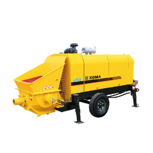 Bomba para hormigón montada en remolque - HBT60S series  - Xiamen XGMA Machinery Co., Ltd - para obra / eléctrica