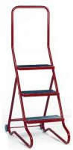 Escalera de tijera móvil - HI-S029 - Handle-iT Ltd - de acero / 3 peldaños