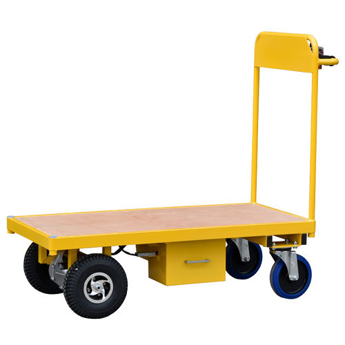 Carretilla de transporte - HI-POW-FBT-1260 - Handle-iT Ltd - de acero / de plataforma / eléctrica