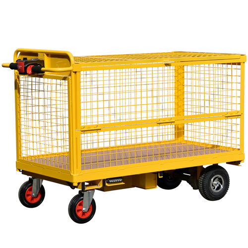 Carretilla de manipulación - HI-POW-FSC-HHS-1260 - Handle-iT Ltd - de acero / motorizada / con rejilla galvanizada