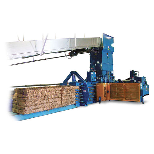 Prensa de balas horizontal - TIEger  - Environmental Service Group - de carga superior / automática
